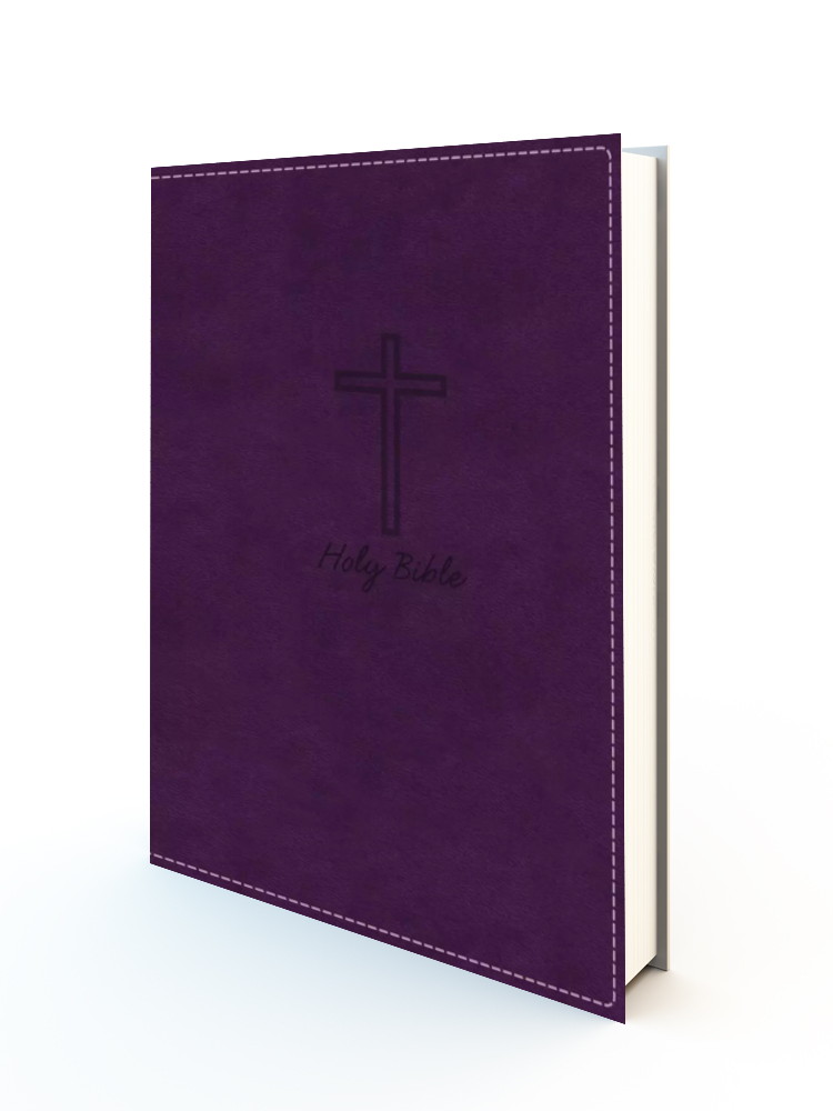 KJV Deluxe Gift Bible (Comfort Print)- Purple Leathersoft