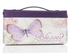 Bible Cover-Fashion-Butterfly Range-Pink-Lrg