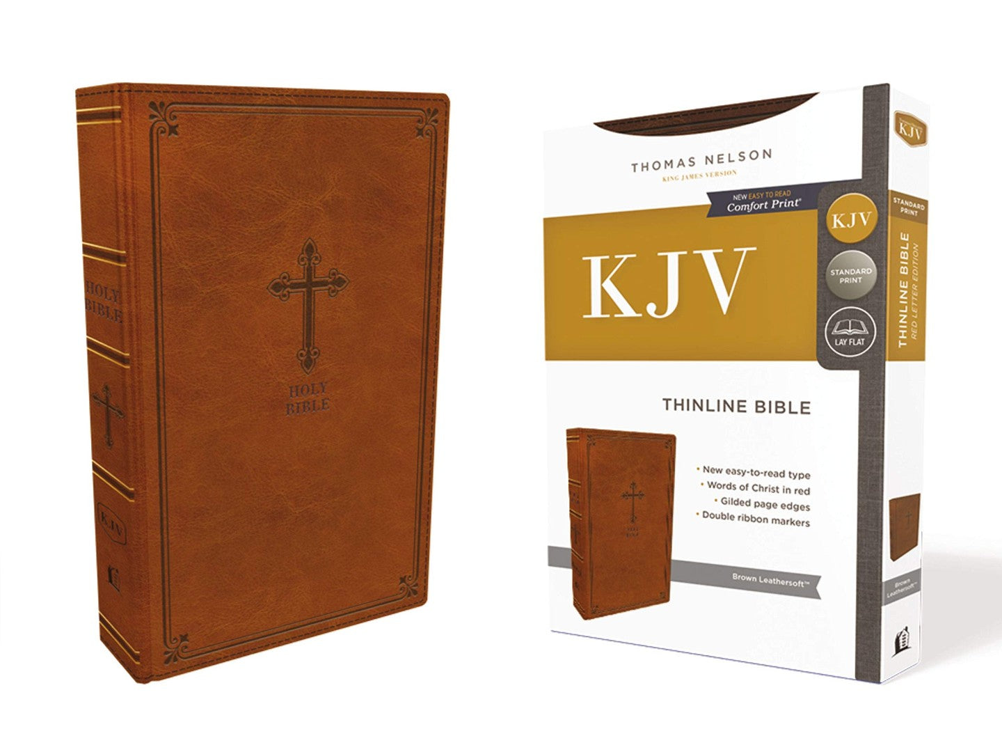Thinline Bible - KJV Brown Leathersoft - Redemption Store