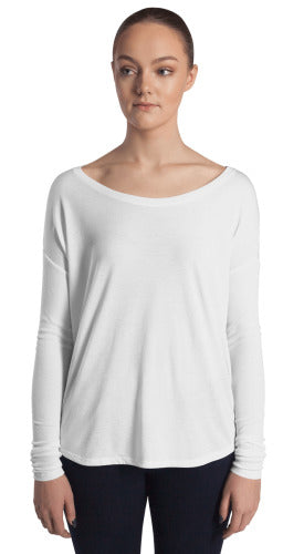 8852 Women's Flowy Long Sleeve Tee with 2x1 Sleeves - Redemption Store