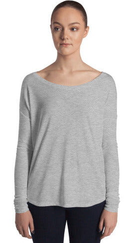 8852 Women's Flowy Long Sleeve Tee with 2x1 Sleeves - Redemption Store