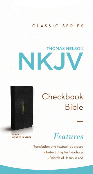 NKJV Checkbook Bible - Black - Image 2