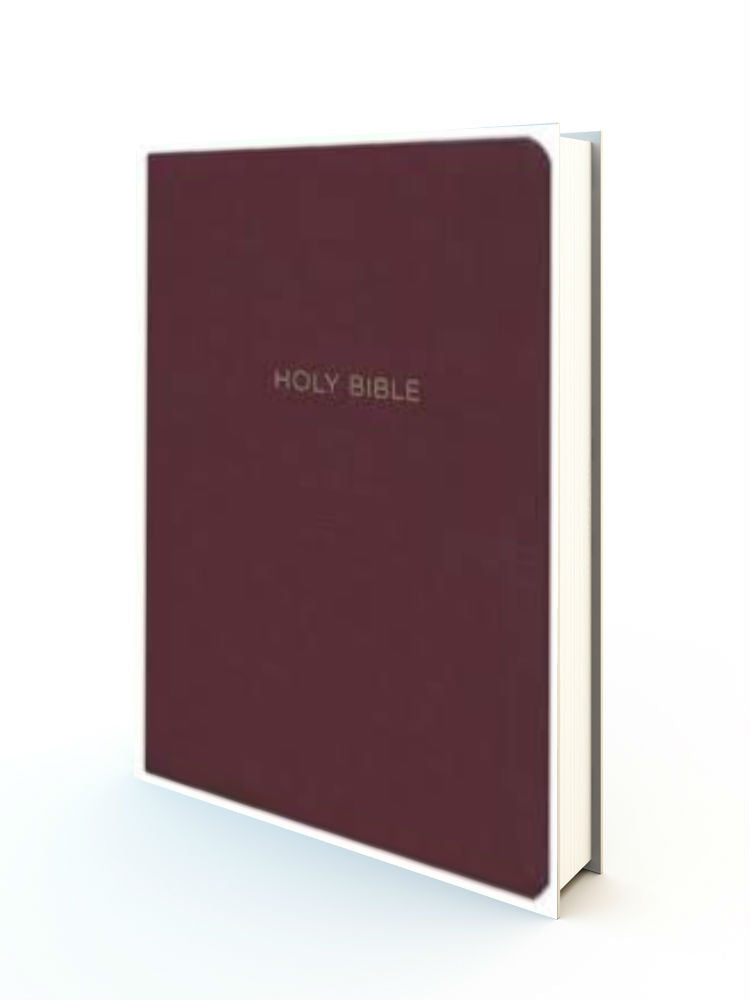 KJV Super Giant Print Reference Bible (Comfort Print)-Burgundy Leatherflex - Redemption Store